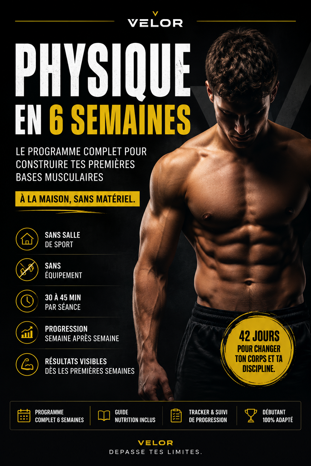 Physique en 6 Semaines | Sans Matériel